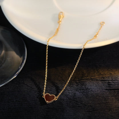 ¡®Veyra Jewelry¡¯Sweet Alhambra Mini Carnelian Heart Bracelet