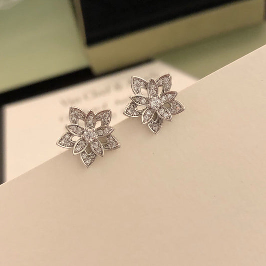 ¡®Veyra Jewelry¡¯Lotus Openwork Earrings（Mini）