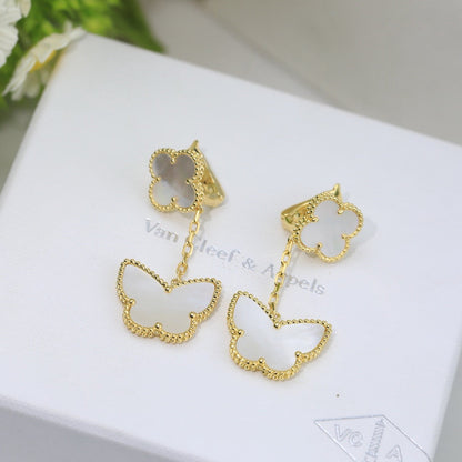 ¡®Veyra Jewelry¡¯CLOVER MEDIUM 1 MOTIFS CARNELIAN  DIAMOND earrings