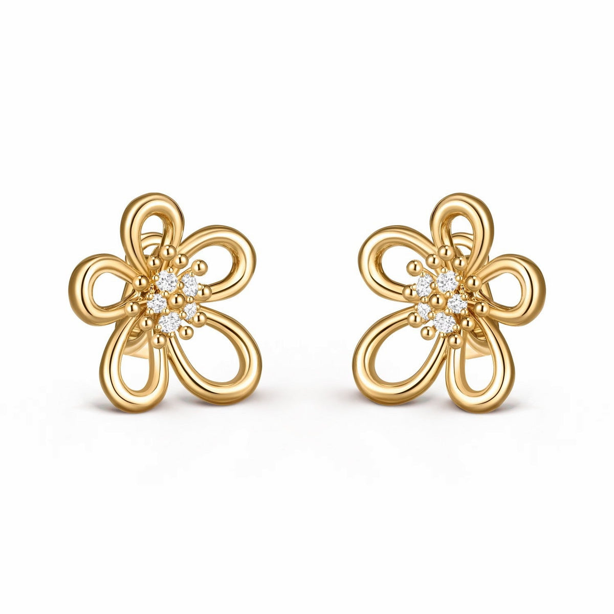 [Veyra Jewelry]Flowerlace Stud Earrings,