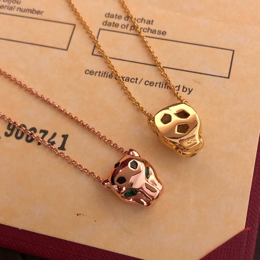 ¡®Veyra Jewelry¡¯Panthère de  Pendant Necklace, Panther‑Head Motif, Emerald Eyes,
