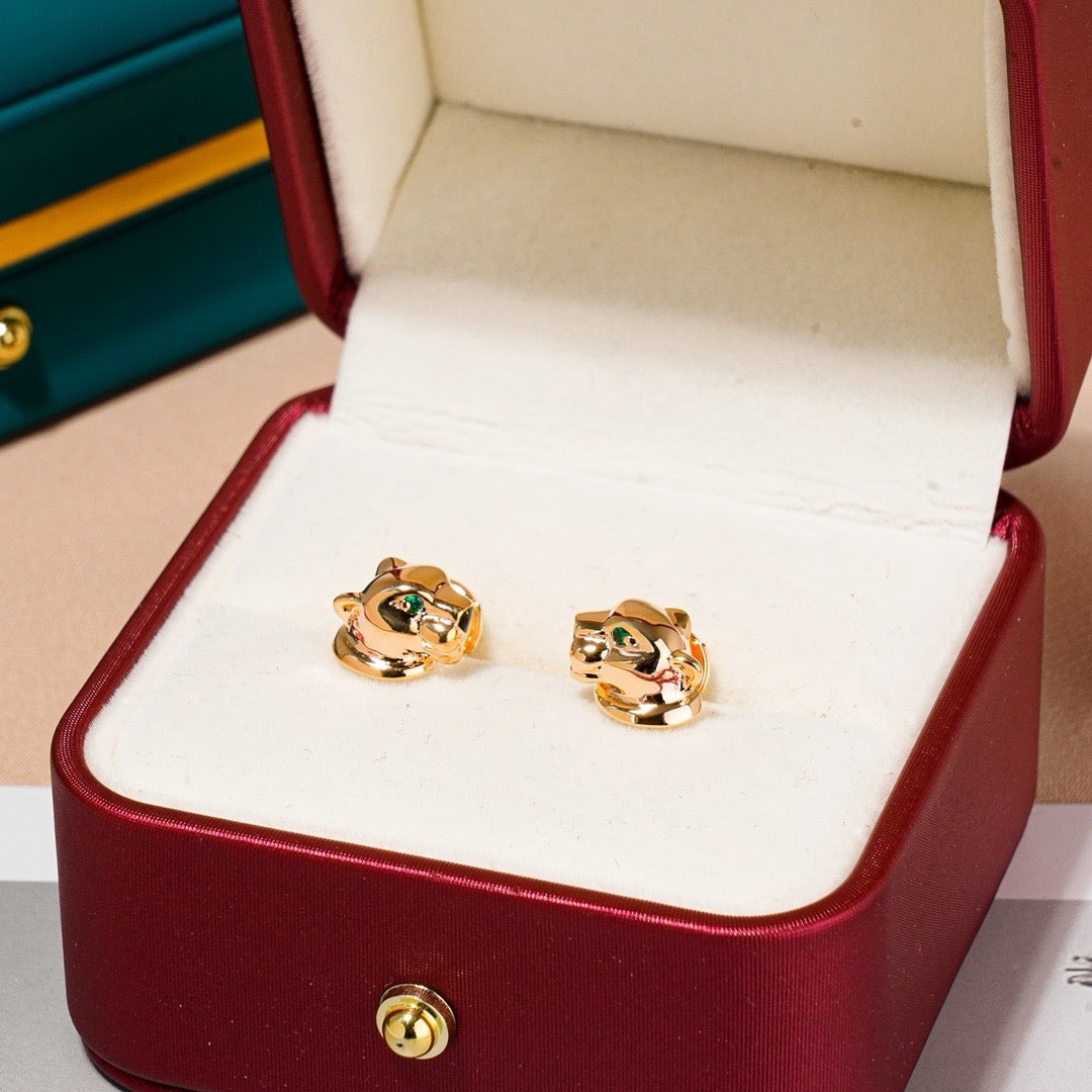 ¡®Veyra Jewelry¡¯Polished Panther‑Head Earrings