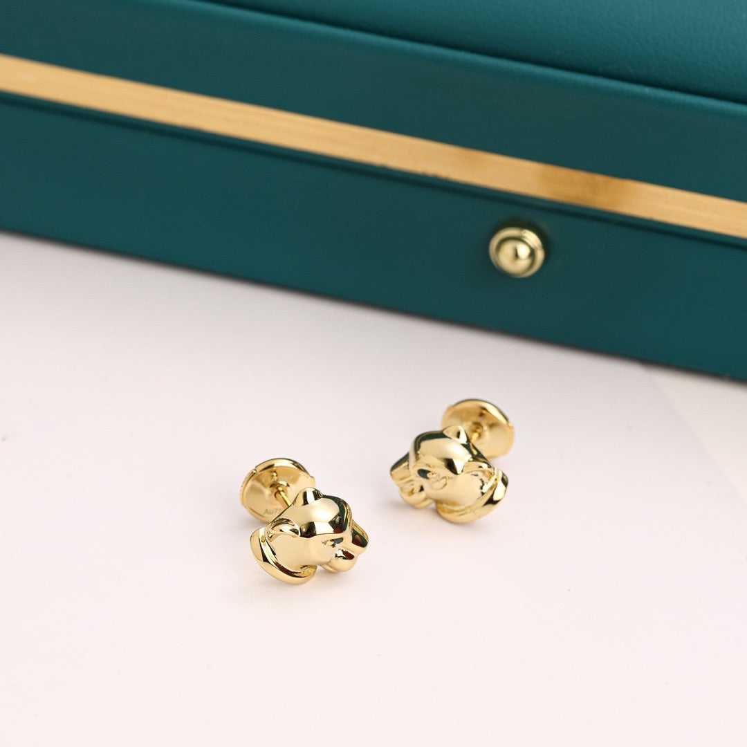 ¡®Veyra Jewelry¡¯Polished Panther‑Head Earrings