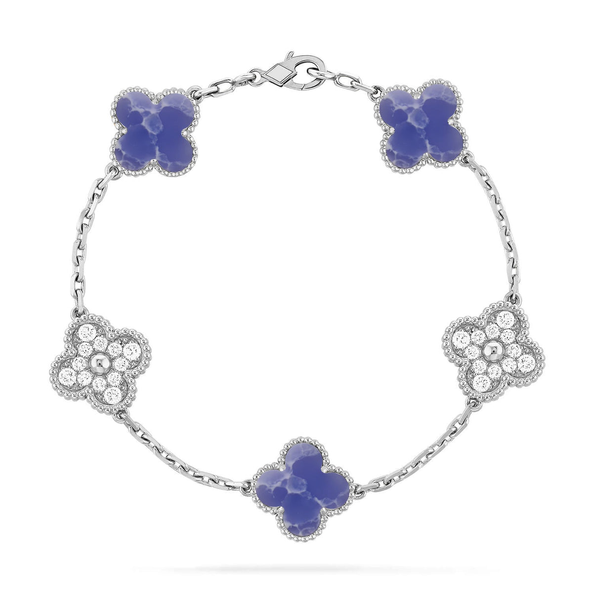 [Veyra Jewelry]New CLOVER 5 MOTIF BLUE VEINS BRACELET COLLECTION