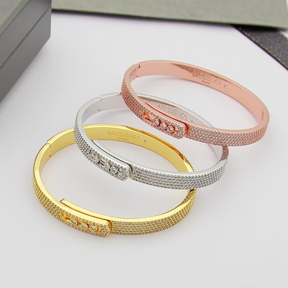 [Veyra Jewelry]Move Noa Full Pavé Diamond Bangle Bracelet