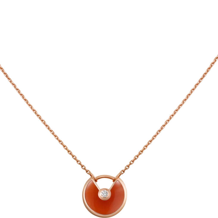 ¡®Veyra Jewelry¡¯AMULETTE GOLD CARNELIAN ONYX NECKLACE