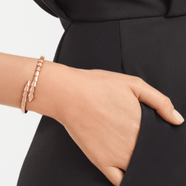 [Veyra Jewelry]Viper Silver No‑Diamond Snake Bracelet