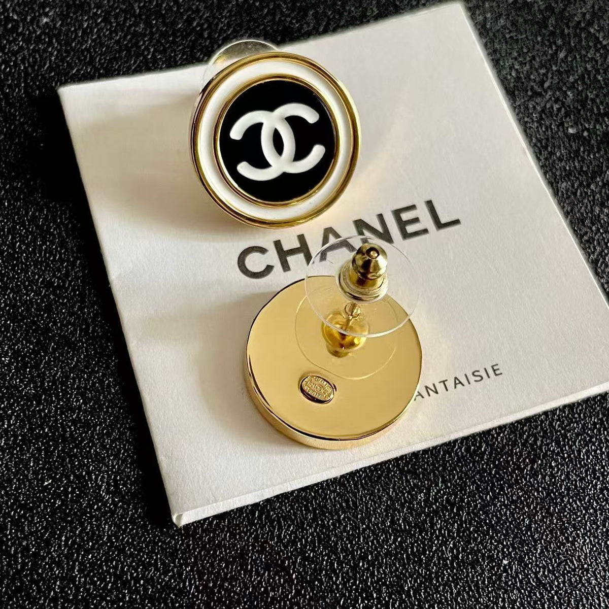 [Veyra Jewelry]Classic Double C Stud Earrings