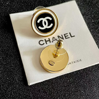 [Veyra Jewelry]Classic Double C Stud Earrings