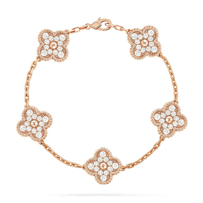 [Veyra Jewelry] New  CLOVER 5 MOTIF FULL DIAMOND BRACELET COLLECTION