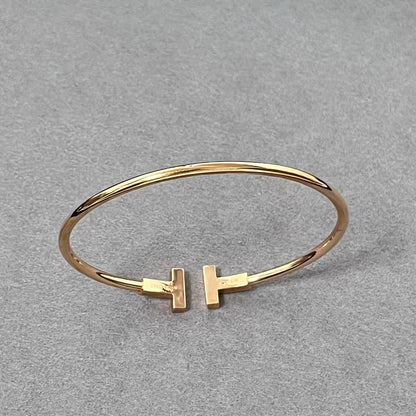 [Veyra Jewelry] T House Double T Open Bangle