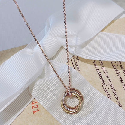 ¡®Veyra Jewelry¡¯TRINITY NECKLACE GOLD  DIAMONDS