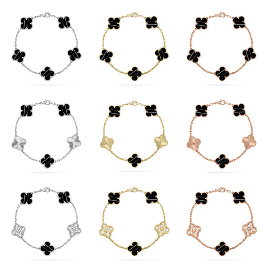 [Veyra Jewelry]New  CLOVER 5 MOTIF PULSAR STONE BRACELET COLLECTION