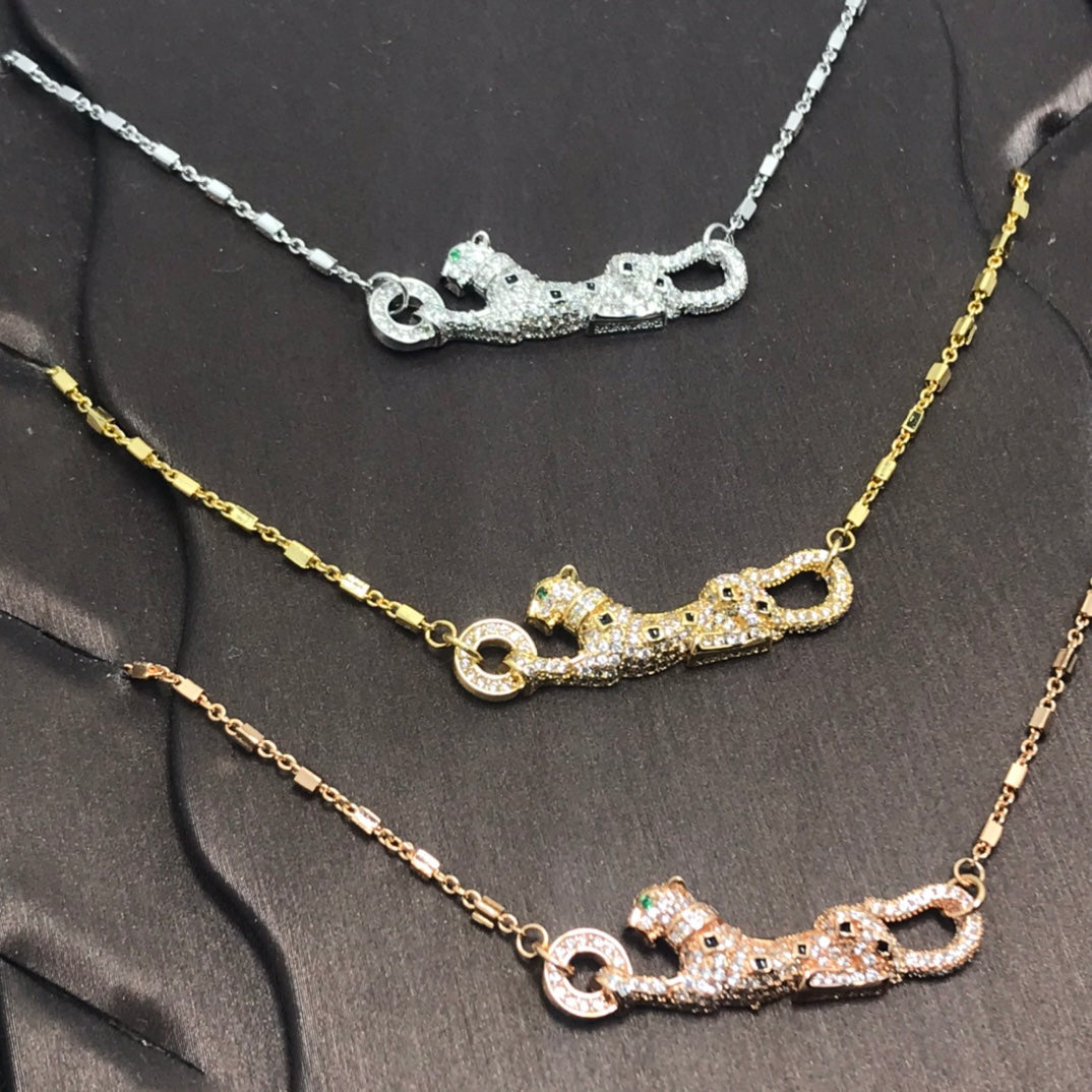 ¡®Veyra Jewelry¡¯Pave Panther Pendant Necklace