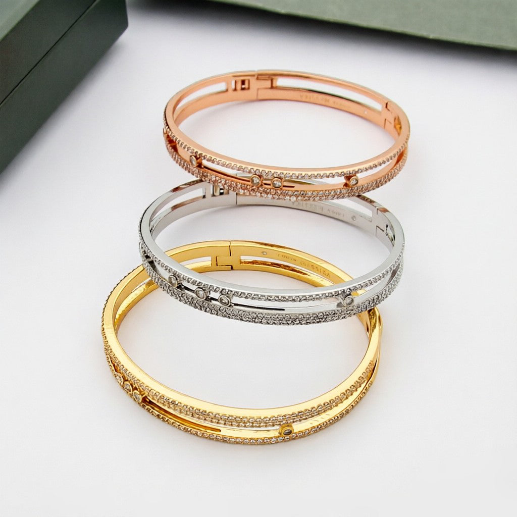 [Veyra Jewelry]Move Romane pavé bangle