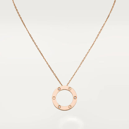 ¡®Veyra Jewelry¡¯LOVE NECKLACE 16MM 3 DIAMONDS
