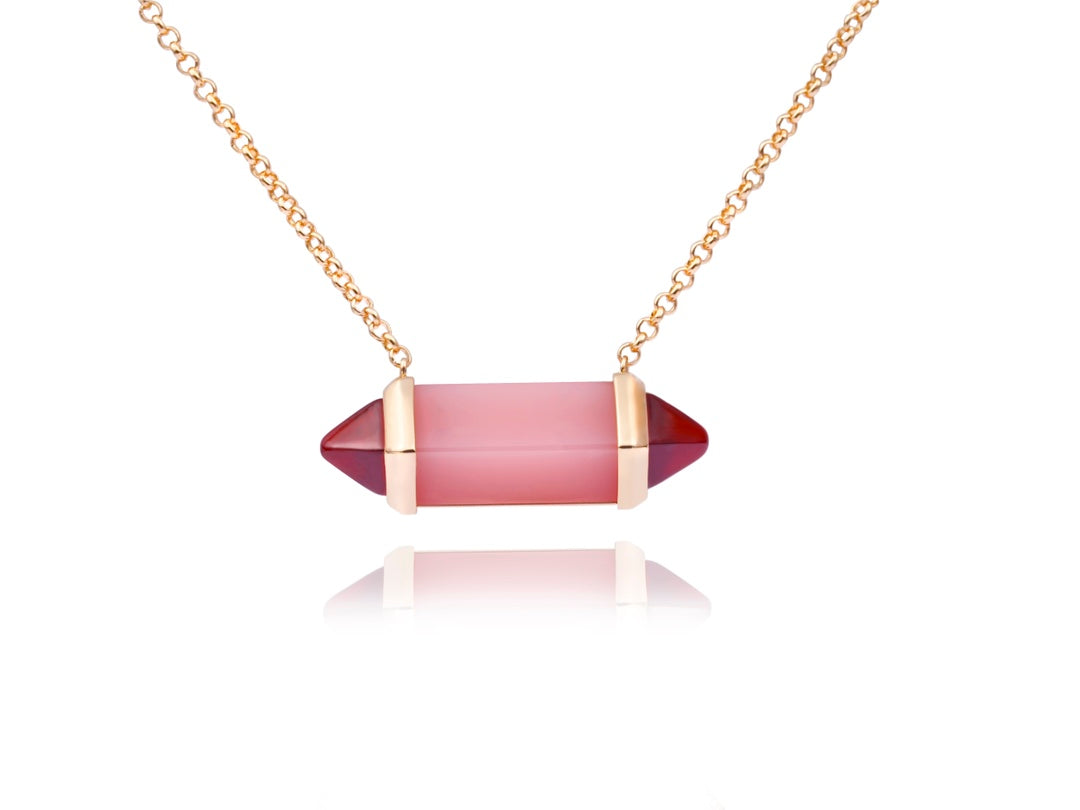 ¡®Veyra Jewelry¡¯Color Stone Bar Pendant Necklace