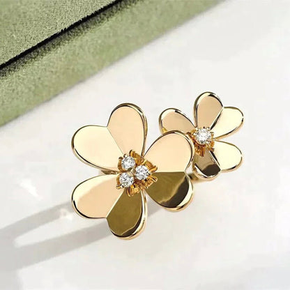 ¡®Veyra Jewelry¡¯CLOVER COMOS GOLD DIAMOND RING