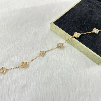 [Veyra Jewelry]New CLOVER 6 MOTIF DIAMOND BRACELET