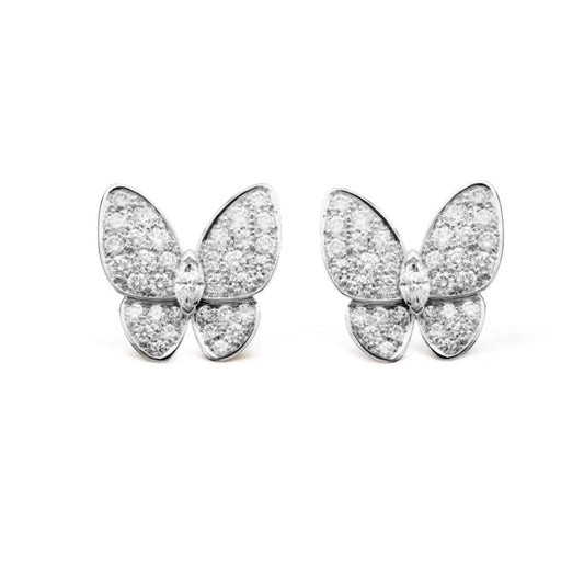 ¡®Veyra Jewelry¡¯BUTTERFLY ALL DIAMOND EARRINGS