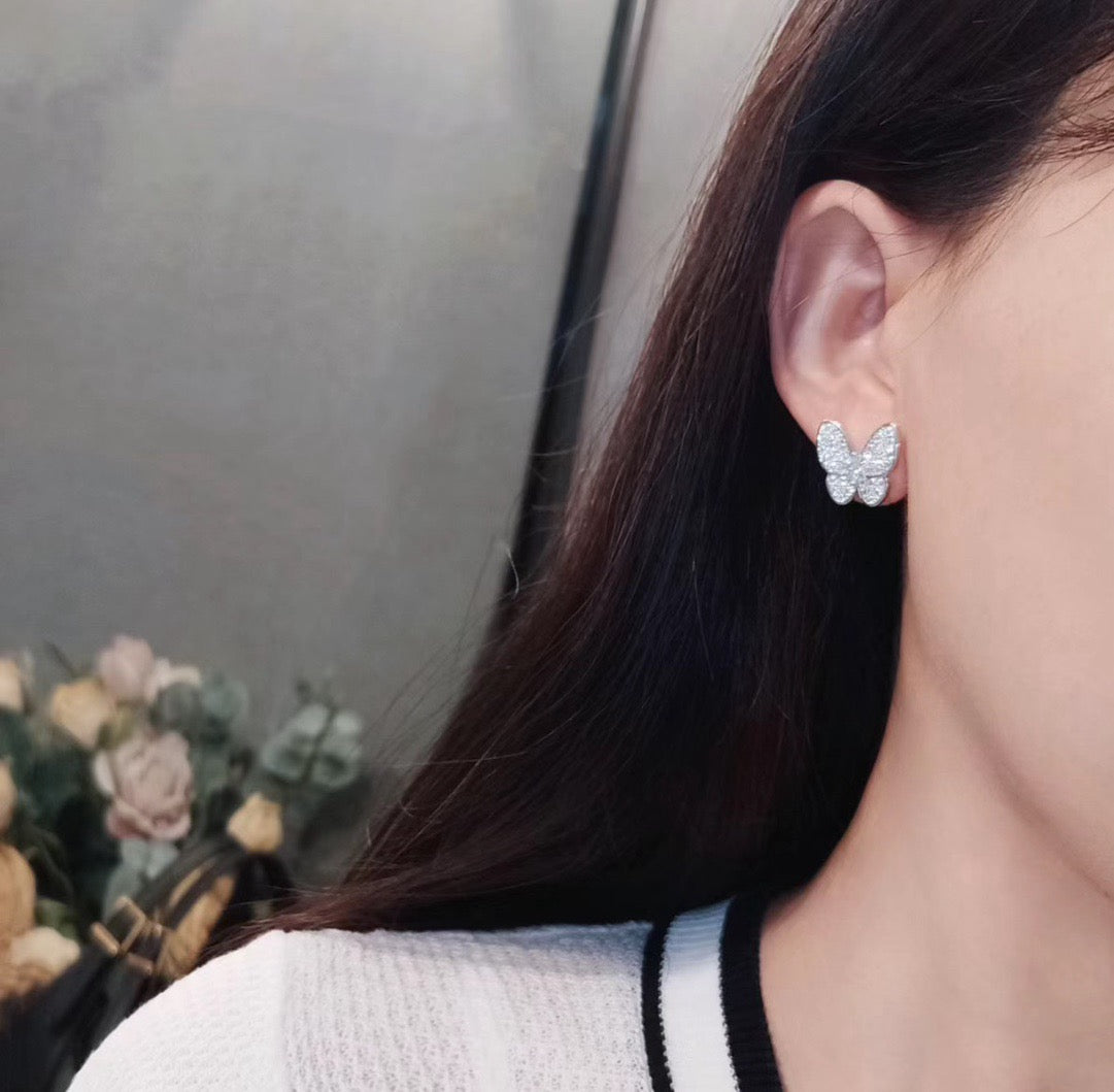 ¡®Veyra Jewelry¡¯BUTTERFLY ALL DIAMOND EARRINGS