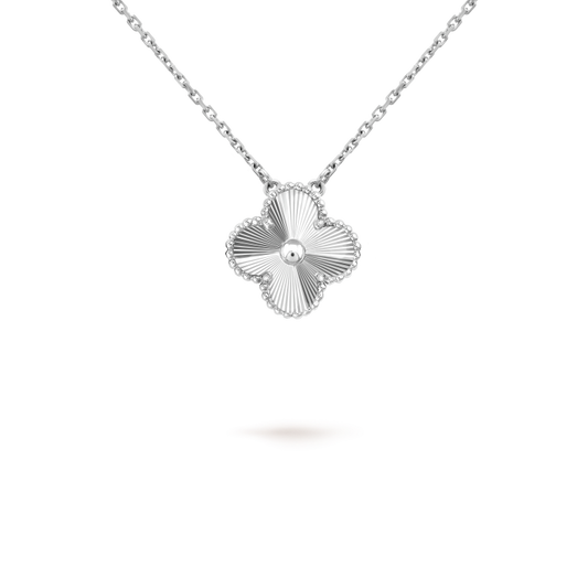 ¡®Veyra Jewelry¡¯CLOVER 15MM LASER NECKLACE SILVER