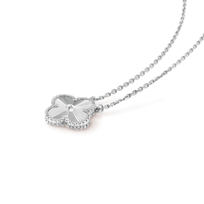 ¡®Veyra Jewelry¡¯CLOVER 15MM LASER NECKLACE SILVER