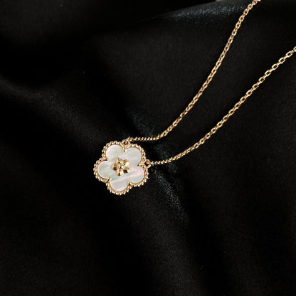 ¡®Veyra Jewelry¡¯LUCKY  WHITE MOP  PLUM BLOSSOM NECKLACE