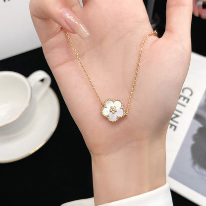 ¡®Veyra Jewelry¡¯LUCKY  WHITE MOP  PLUM BLOSSOM NECKLACE