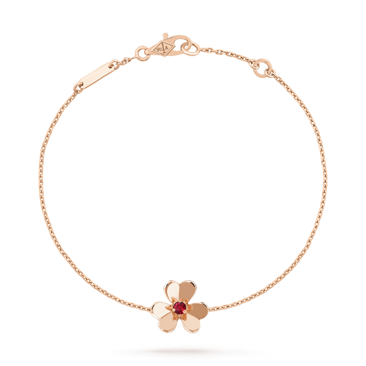 ¡®Veyra Jewelry¡¯FRIVOLE GOLD FLOWER PINK MALACHITE BRACELET