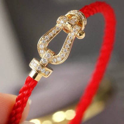 ¡®Veyra Jewelry¡¯FORCE LARGE HORSESHOE FULL DIAMOND BRACELET ROSE GOLD