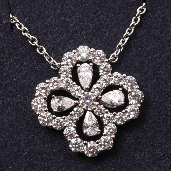 ¡®Veyra Jewelry¡¯LOOP NECKLACE FULL MOTIF DIAMOND 16MM MULTIPLE COLORS