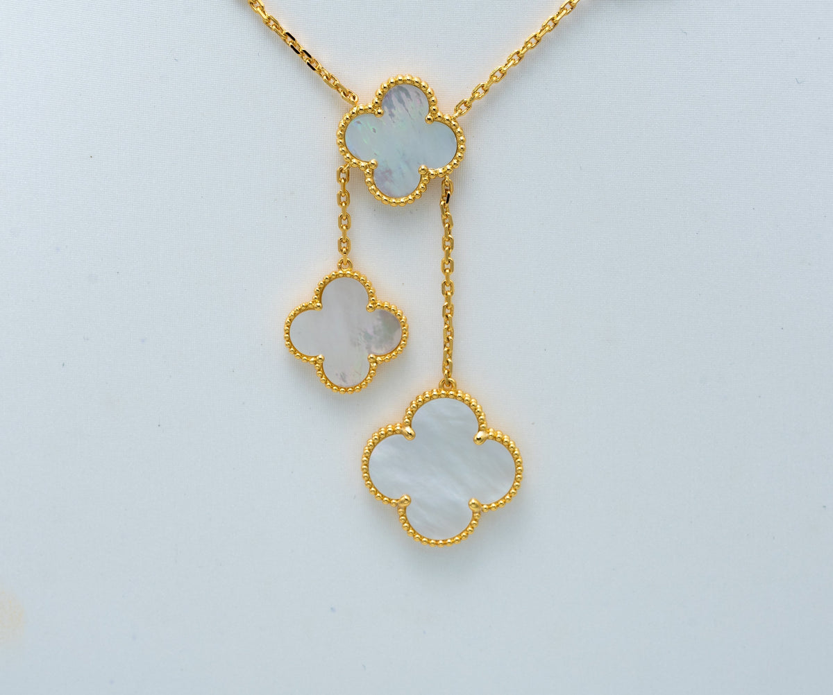 ¡®Veyra Jewelry¡¯CLOVER MOTHER OF PEARL NECKLACE 6 MOTIF