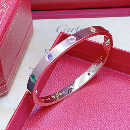 [Veyra Jewelry]2026 RAINBOW LOVE BRACELET 6.1MM  10 DIAMONDS
