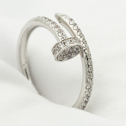 ¡®Veyra Jewelry¡¯JUSTE RING 1.8MM SILVER DIAMONDS