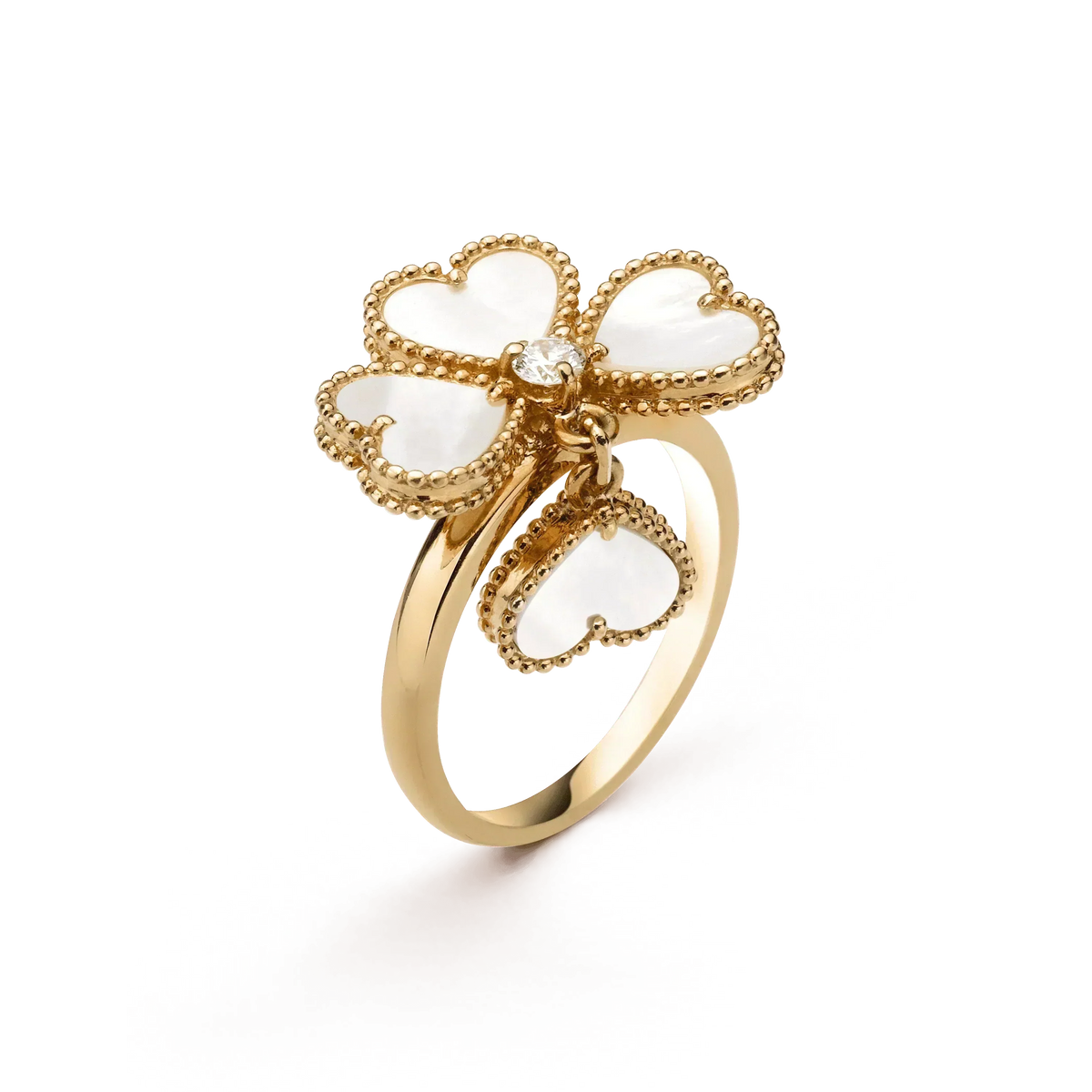 ¡®Veyra Jewelry¡¯SWEET CLOVER WHITE MOP RING