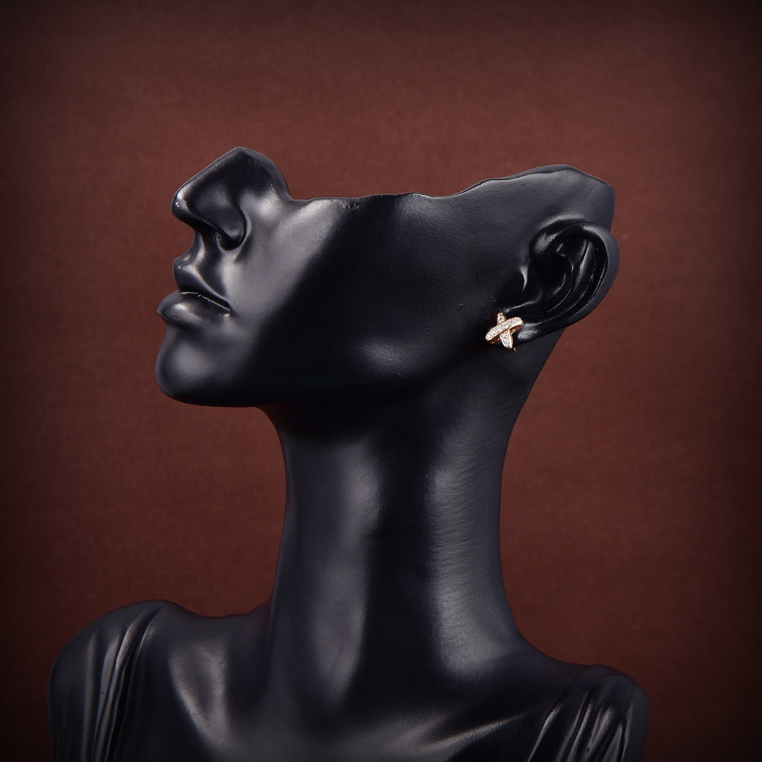 ¡®Veyra Jewelry¡¯JEUX DE GOLD DIAMOND EARRINGS