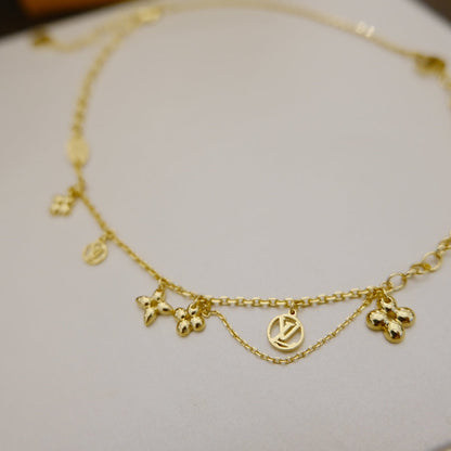 ¡®Veyra Jewelry¡¯BLOOMING SUPPLE NECKLACE BRASS