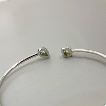 [Veyra Jewelry]JONC FLEX MY TWIN TOI & MOI SILVER DIAMOND BRACELET