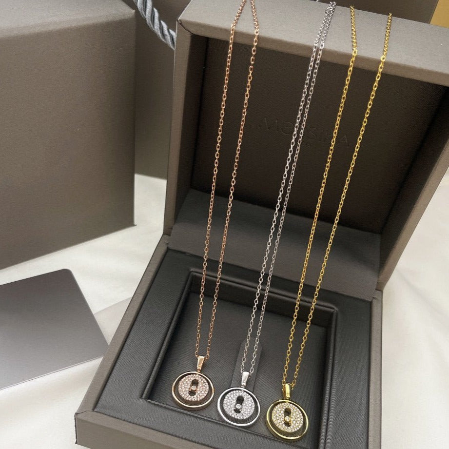 [Veyra Jewelry]LUCKY MOVER PM PAVED NECKLACE