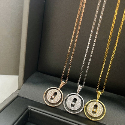 [Veyra Jewelry]LUCKY MOVER PM PAVED NECKLACE
