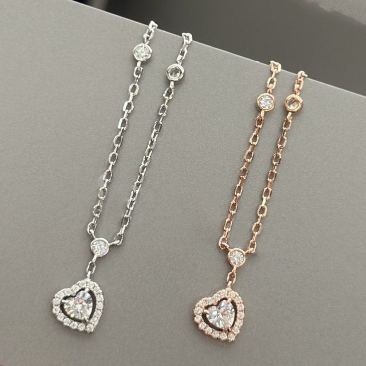 [Veyra Jewelry]JOY HEART DIAMOND NECKLACE
