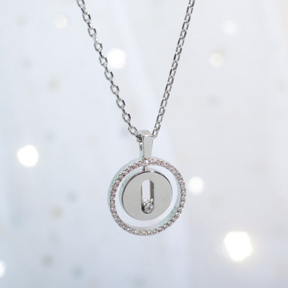 [Veyra Jewelry]LUCKY MOVE PM NECKLACE SILVER DIAMOND