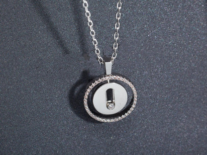 [Veyra Jewelry]LUCKY MOVE PM NECKLACE SILVER DIAMOND