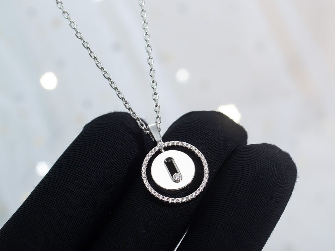 [Veyra Jewelry]LUCKY MOVE PM NECKLACE SILVER DIAMOND