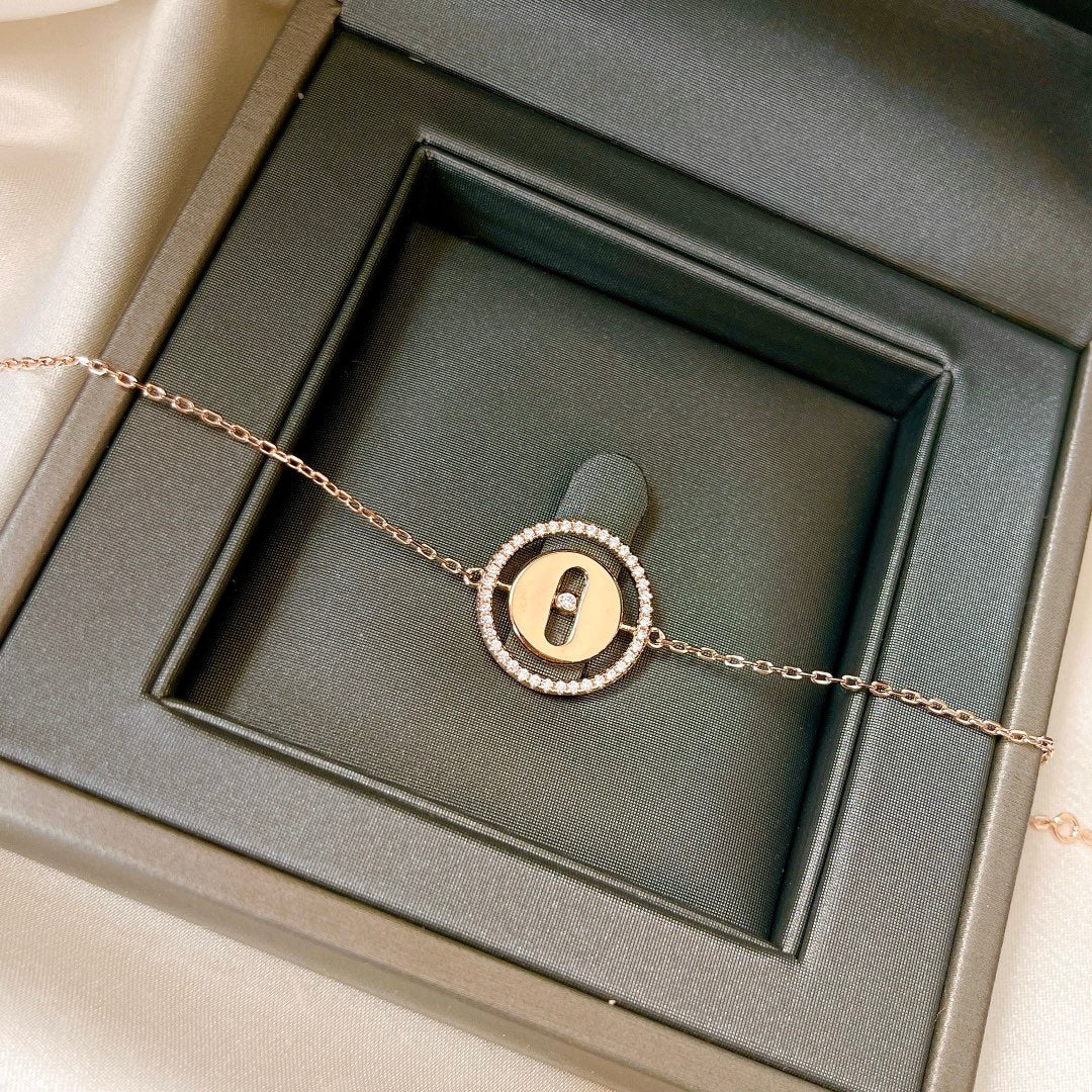 [Veyra Jewelry]LUCKY MOVE PAVED DIAMOND BRACELET