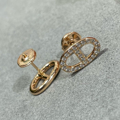 ¡®Veyra Jewelry¡¯HM FULL DIAMOND PIG NOSE STUD EARRINGS