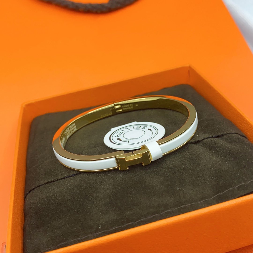 ¡®Veyra Jewelry¡¯CLASSIC HM CLIC WHITE 8MM ENAMEL BRACELET