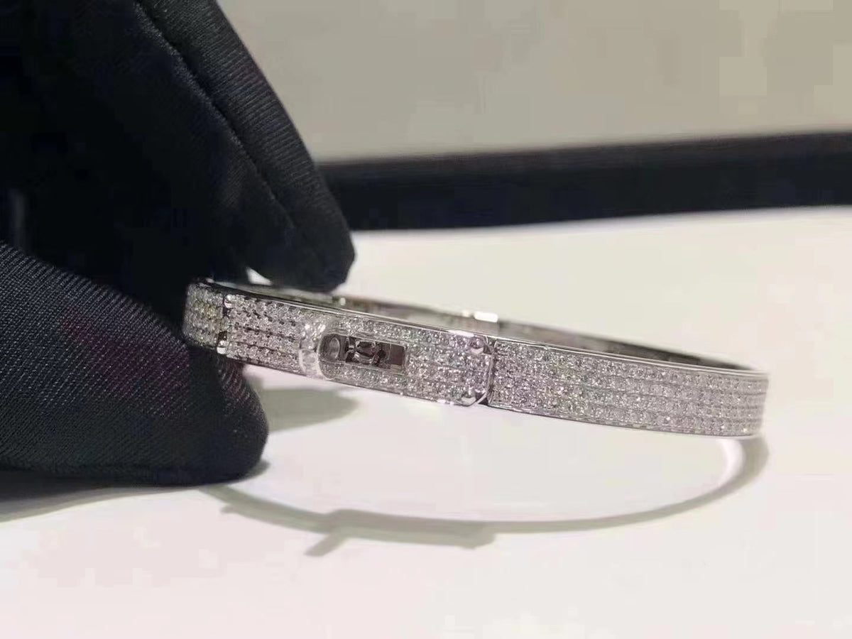 ¡®Veyra Jewelry¡¯HM KELLY BRACELET IN SILVER AND FULL PAVE DIAMOND