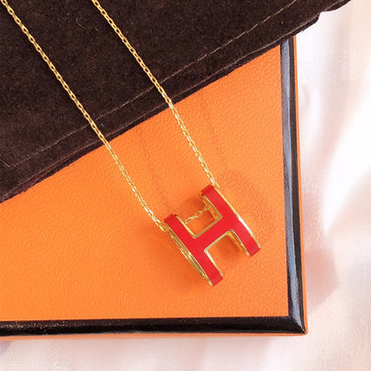 ¡®Veyra Jewelry¡¯HM CLIC RED ENAMEL GOLD NECKLACE
